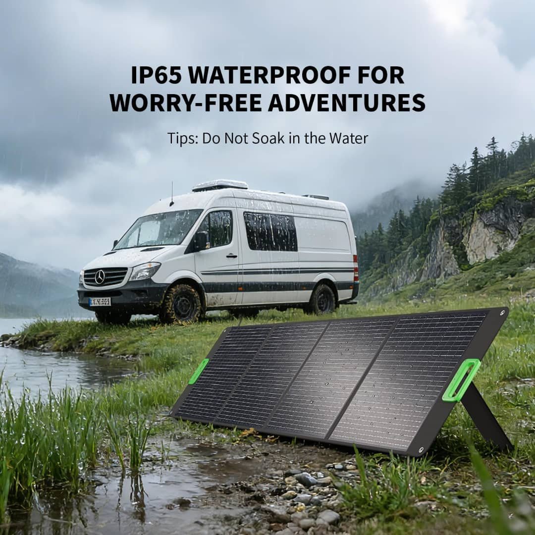 200W Portable Solar Panel for Power Station, Foldable Solar Charger