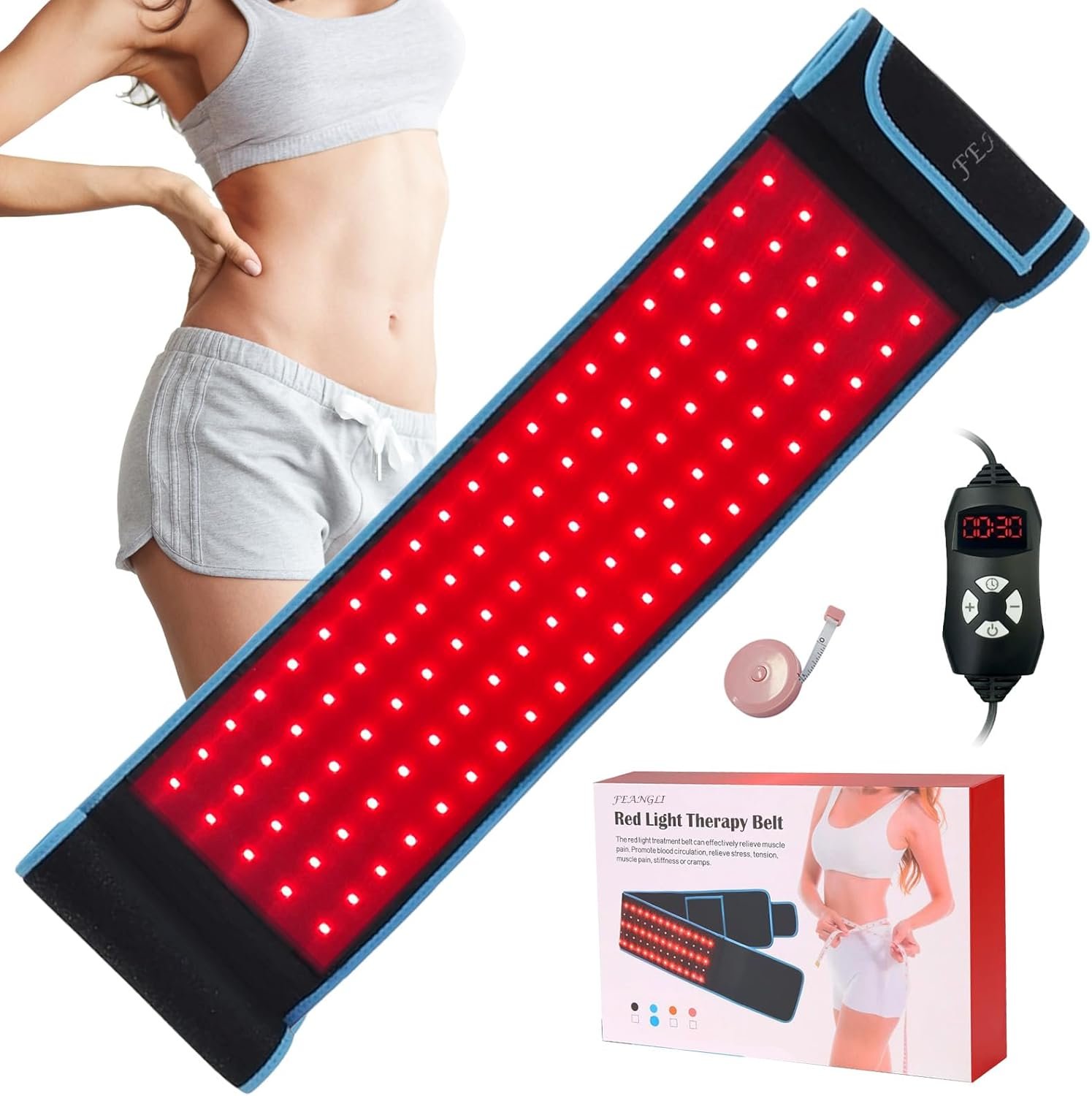 proheal red light therapy belt — infrared pain relief wrap for back, waist & muscle recovery-biz30fit